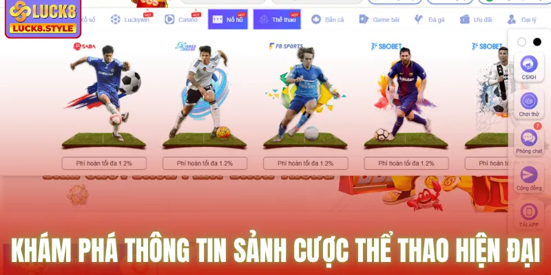 Khám phá thông tin sảnh cược thể thao hiện đại